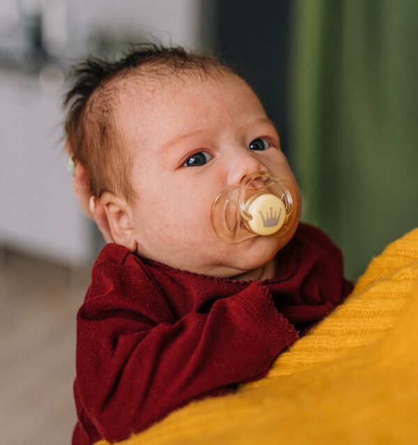 baby with pacifier